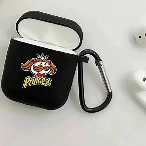 Pringles Cartoon Airpods Case 1 or 2 Generation‎ Silicone earphone buds protect* - Picture 1 of 8